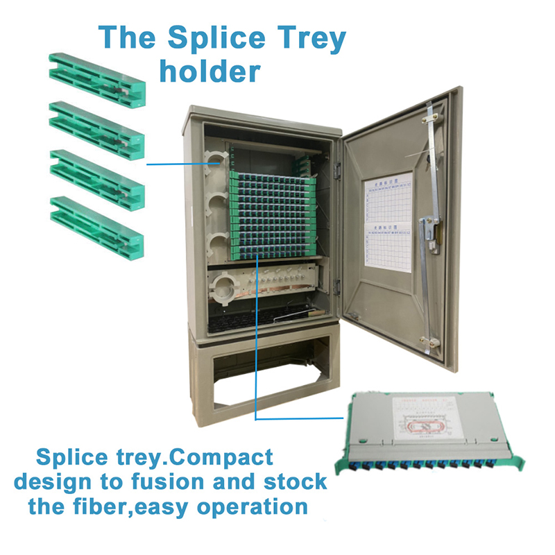 288 Core Fiber Optical Distribution Cabinet ODF For FTTH Outdoor Telecom